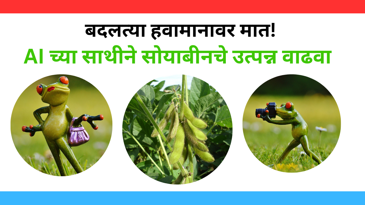 बदलत्या हवामानावर मात! AI च्या साथीने सोयाबीनचे उत्पन्न वाढवा.